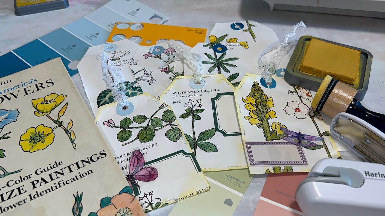 Easy book page tags with DIY hole reinforcers ft the Stapless stapler!