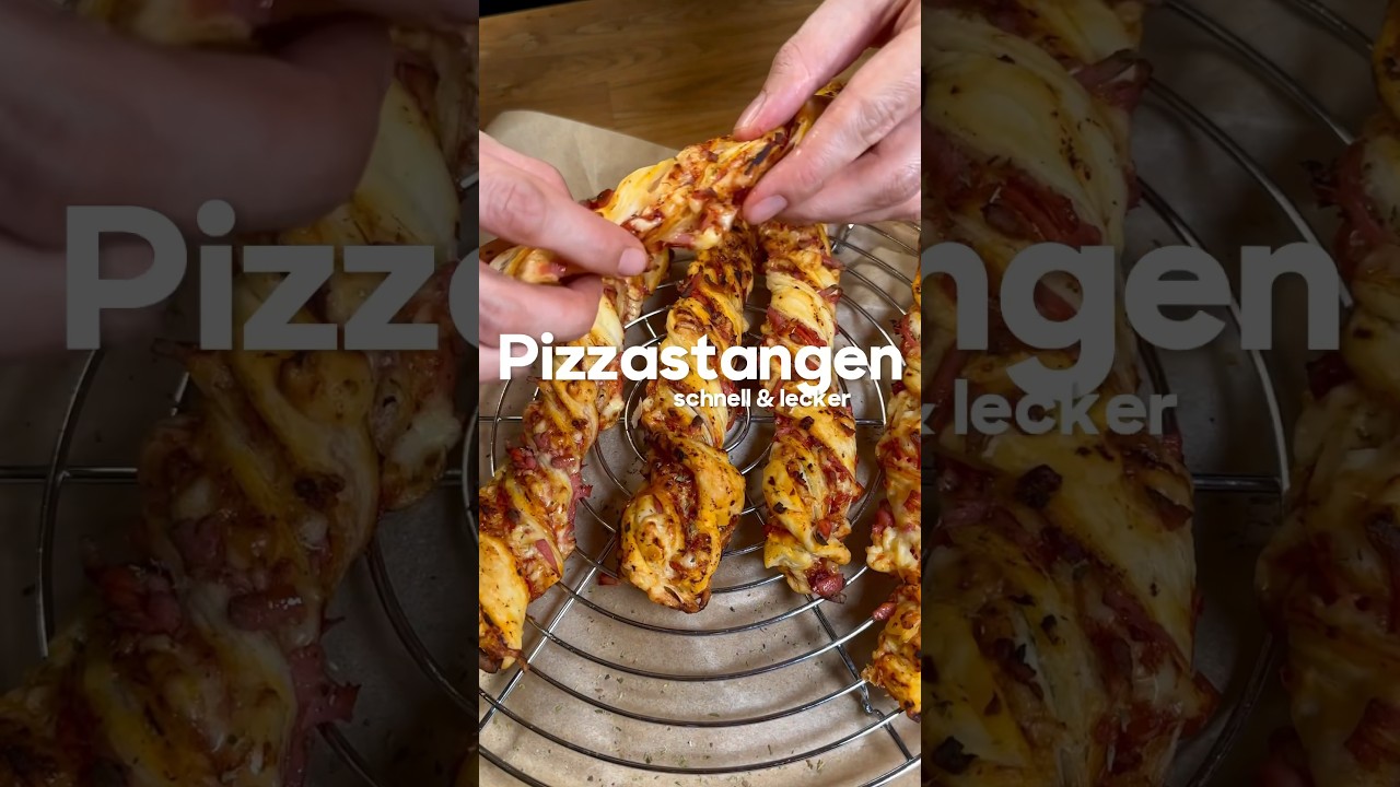 Kleine Pizzastangen, gro&szlig;er Geschmack! 🤯 So einfach geht&rsquo;s!  #pizza #rezept #einfachgekocht
