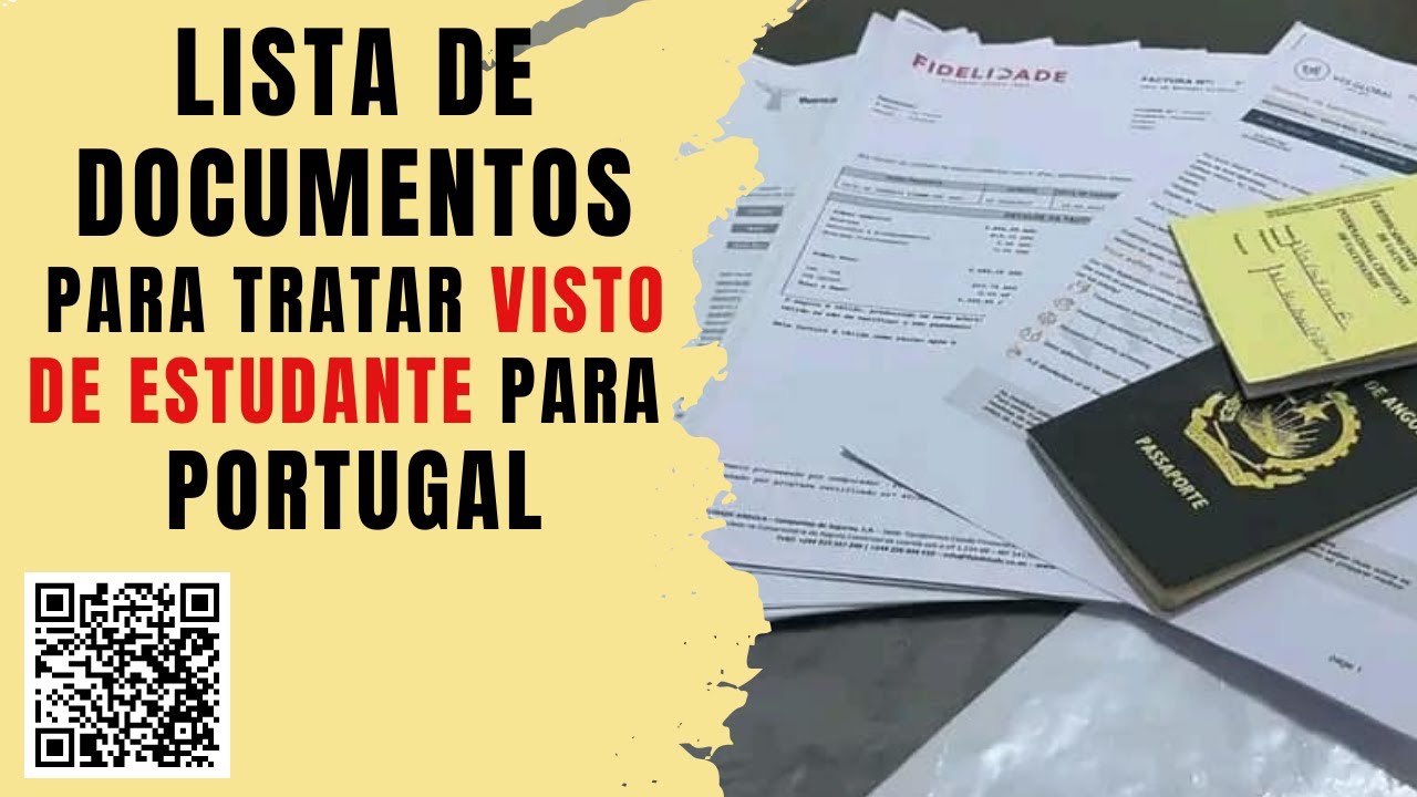 Documentos para visto de estudante para Portugal