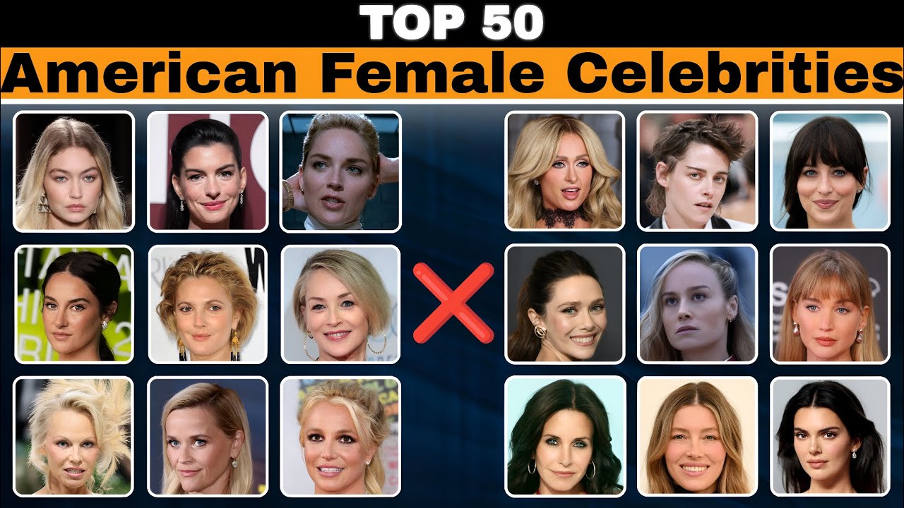 Top 50 American Female Celebrities You Must Know |