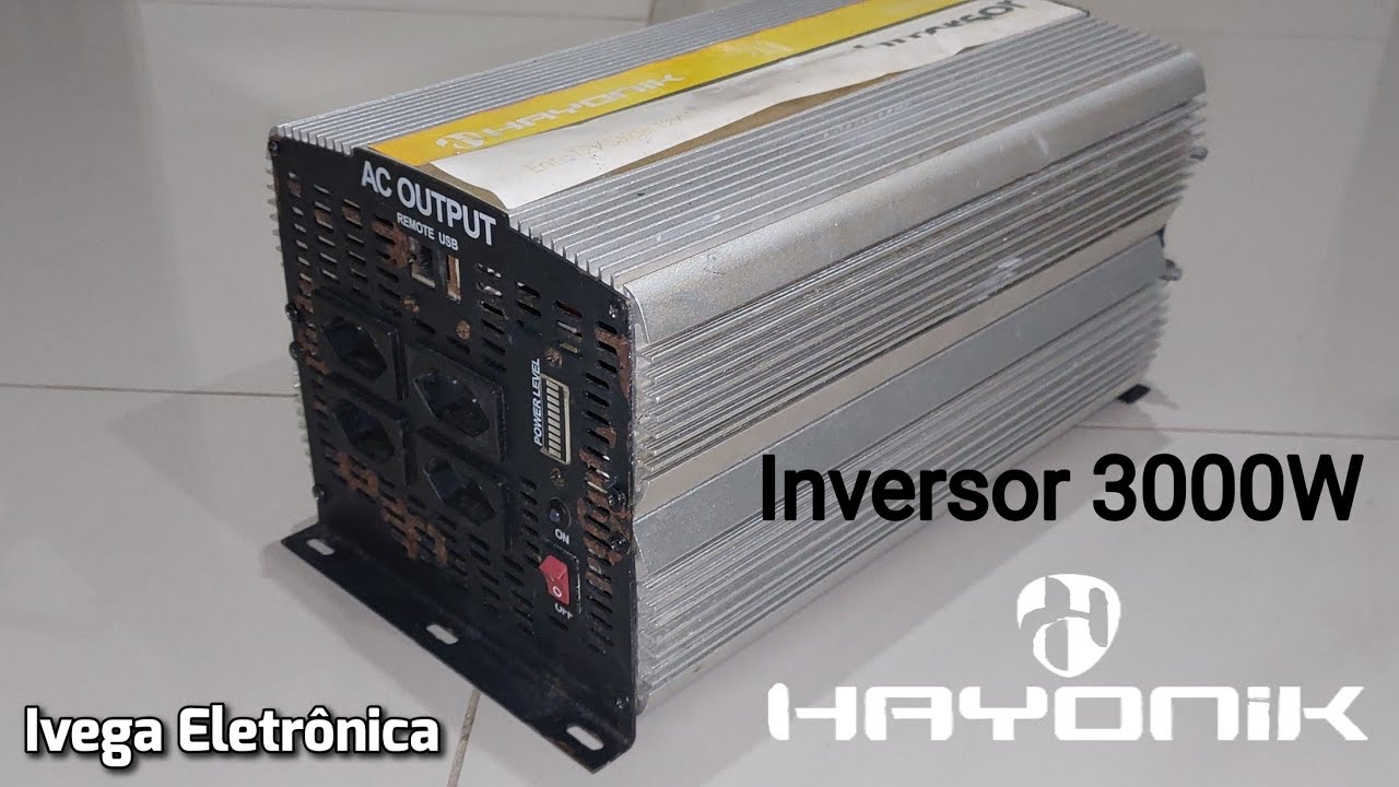 Conserto Inversor Rayonik 3000W, onda modificada.
