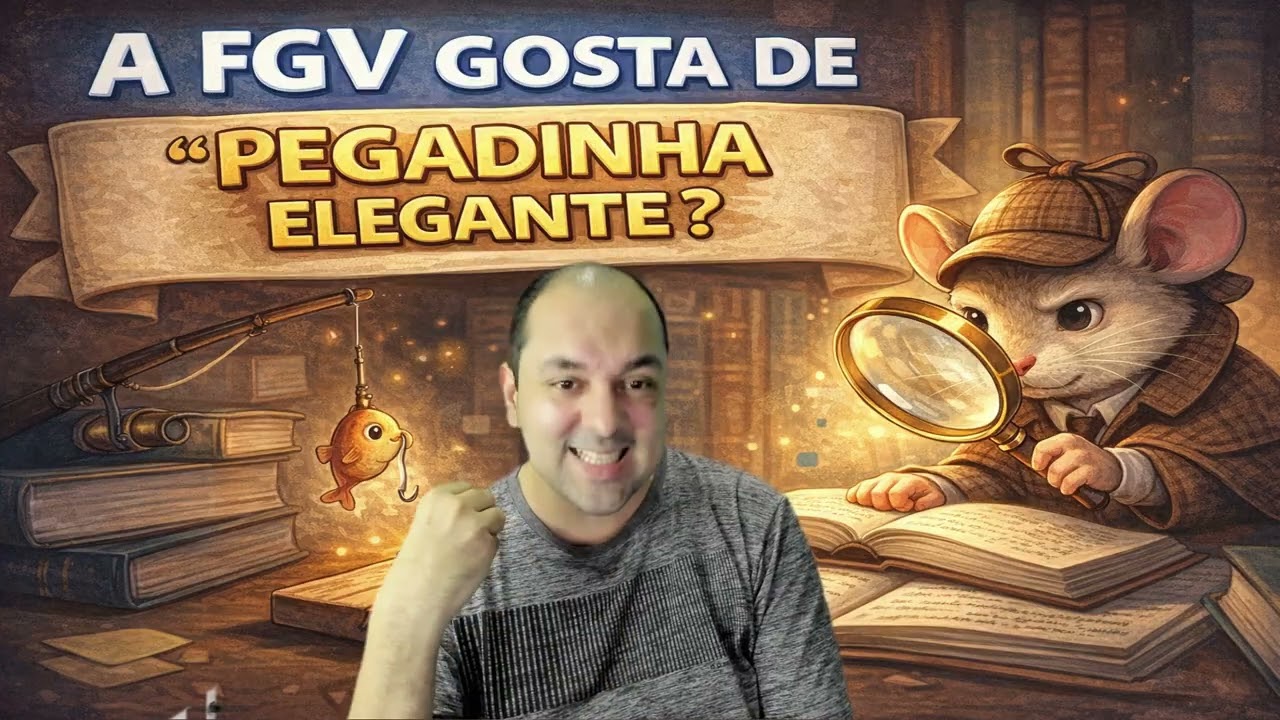 📺 A FGV GOSTA DE “PEGADINHA ELEGANTE”? I IBGE 2026