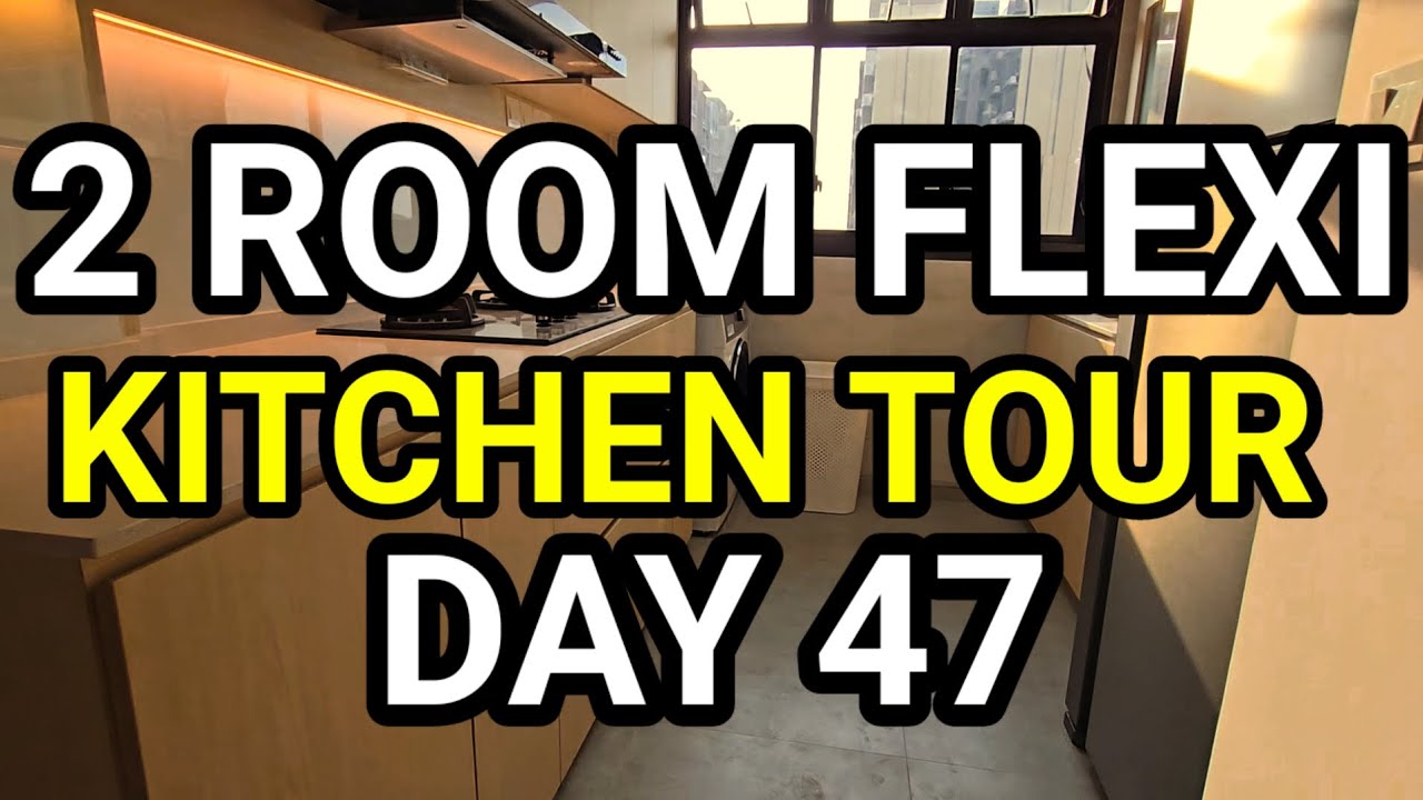 Full Kitchen Tour in Tengah| 2 Room Flexi BTO