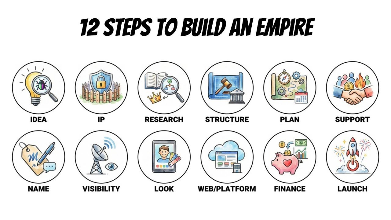 Power Play #5: 12 Steps to Building an Empire: The Startup Workflow from Zero to Launch