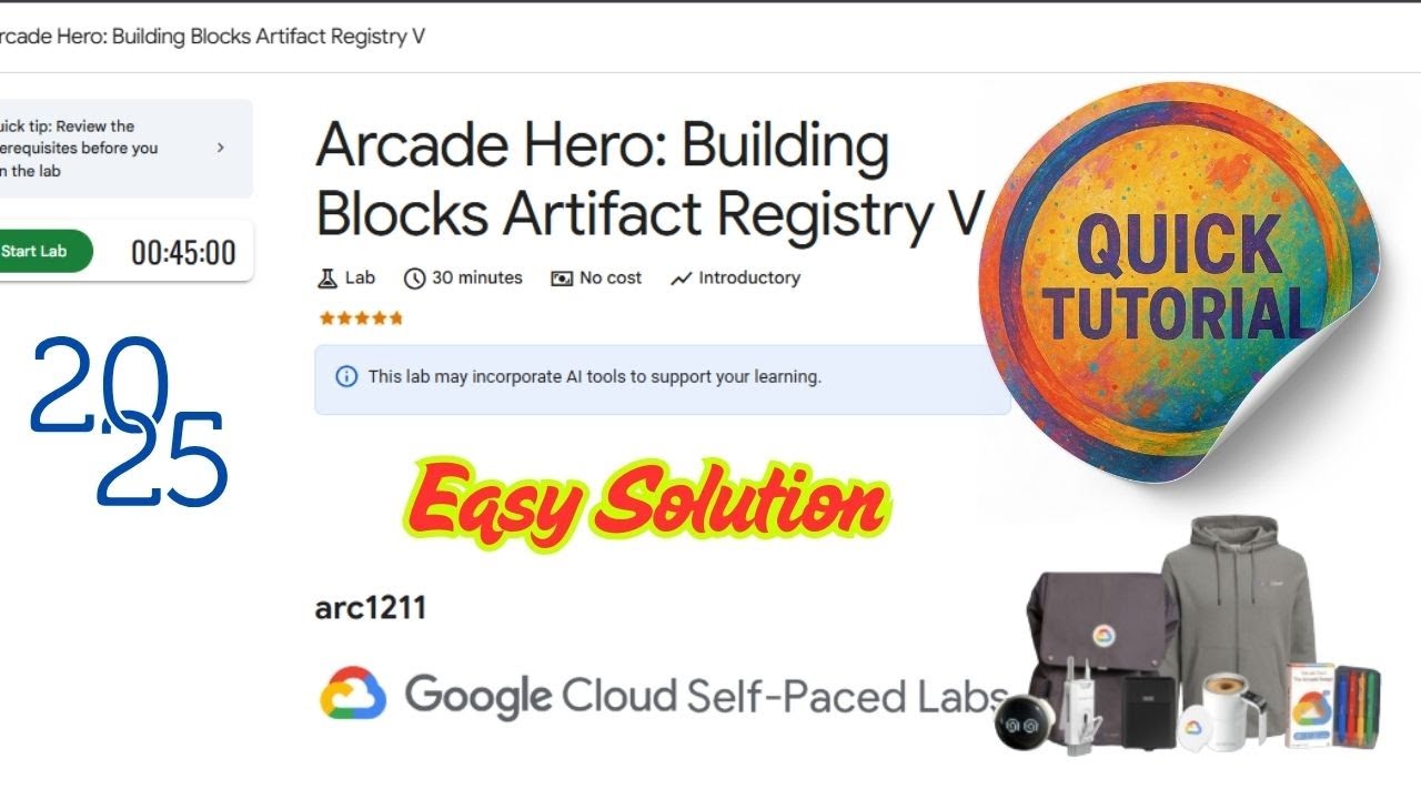 Arcade Hero: Building Blocks Artifact Registry V || arc1211 | #qwiklabs #arcade