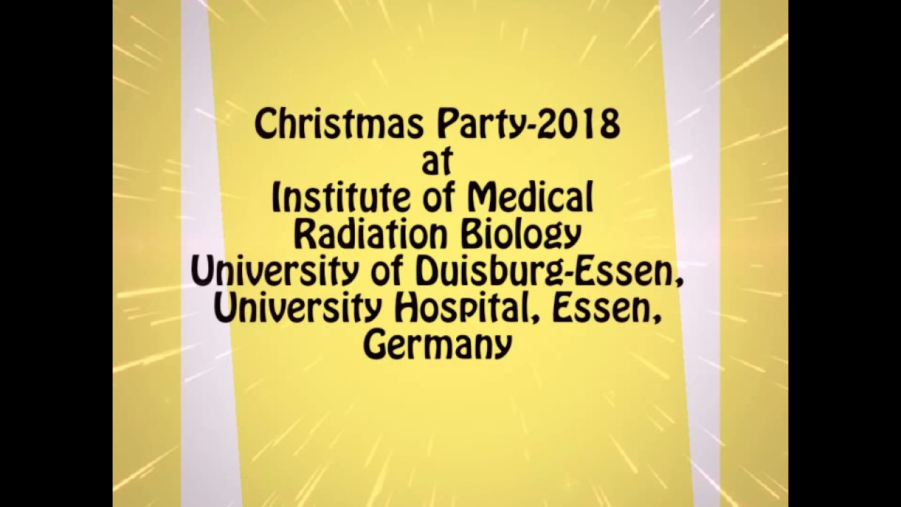 ChristmasParty Food @ Institute of Medical Radiation Biology, UDE,University Hospital,Essen, Germany