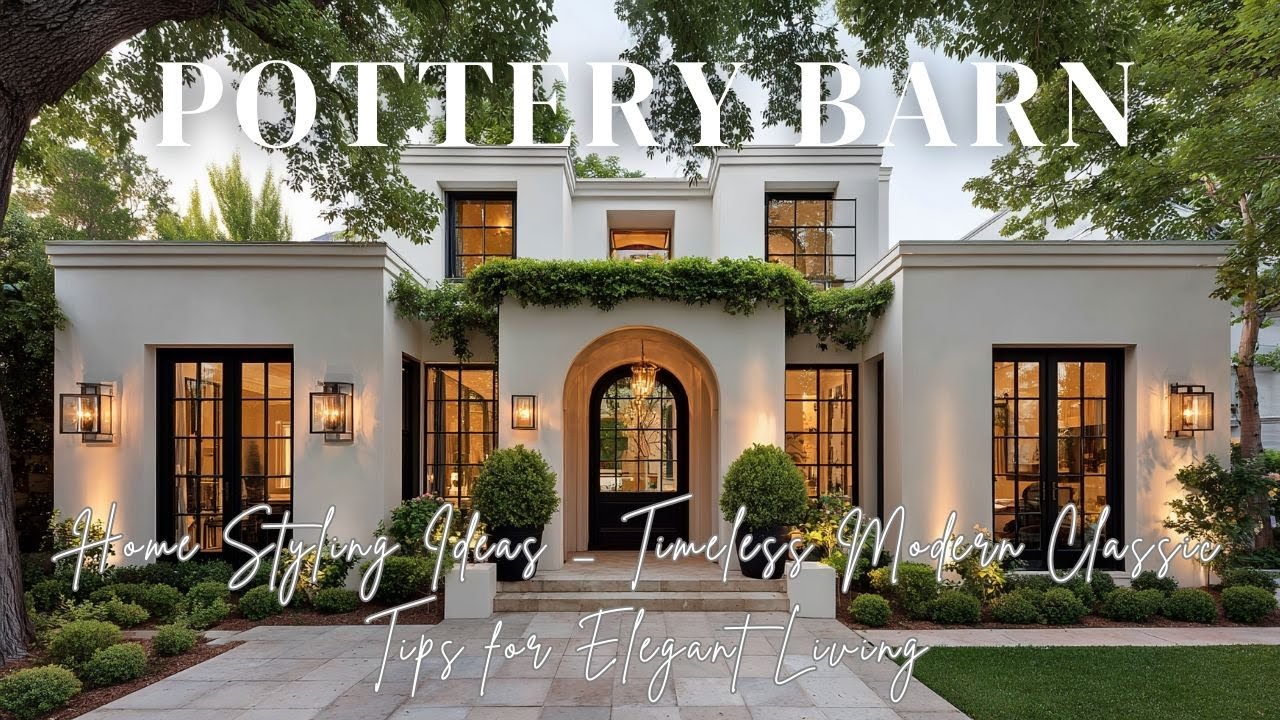 Идеи оформления дома от Pottery Barn: вневременная современная классика. Советы для элегантной жи...
