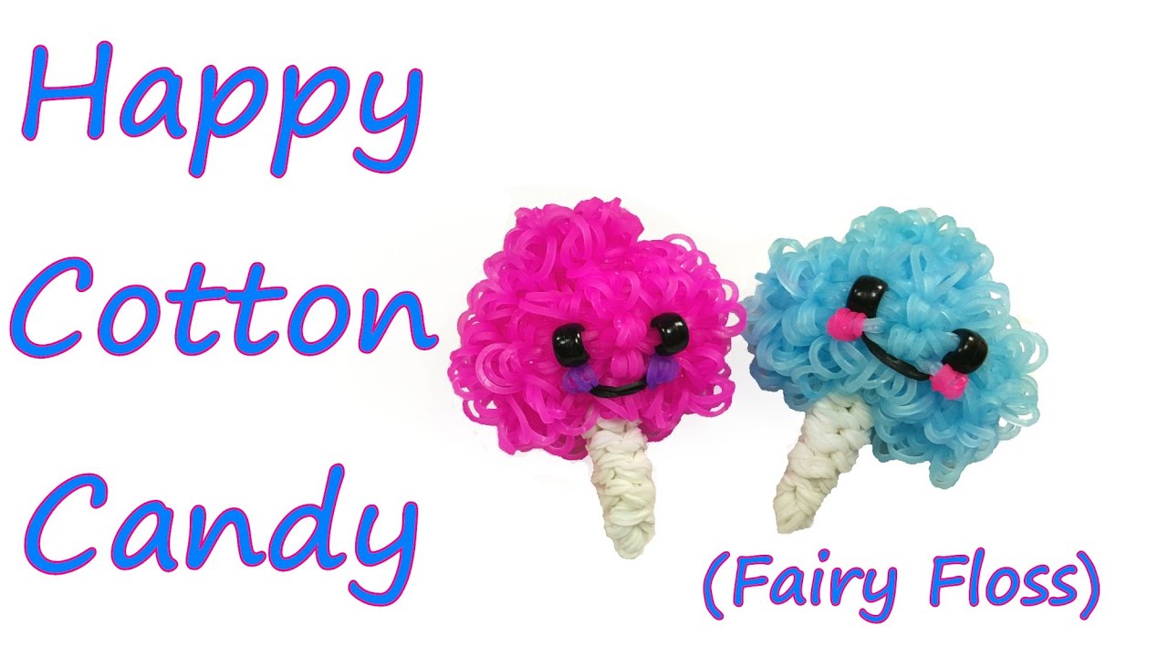Счастливый Cotton Candy (Фея нить) Учебник по feelinspiffy (Радуга Ткацкий станок)