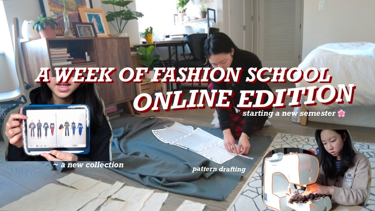 A week of fashion school online | NYC fashion student, Parsons fashion school vlog