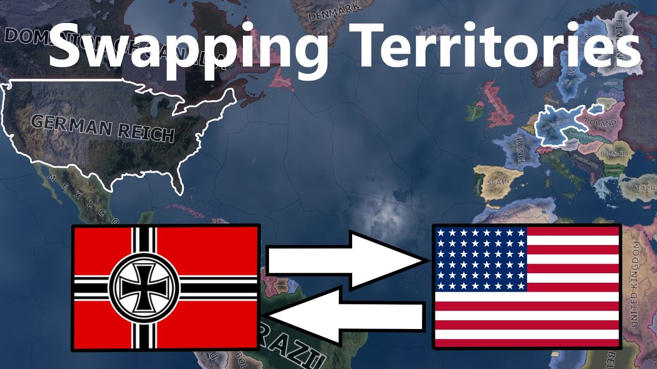 What If USA and Germany Swapped Places? Hoi4 Timelapse