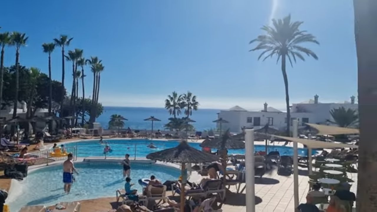 LANZAROTE Puerto Del Carmen Old Town - THB Flora Hotel Stunning Views Up Here....