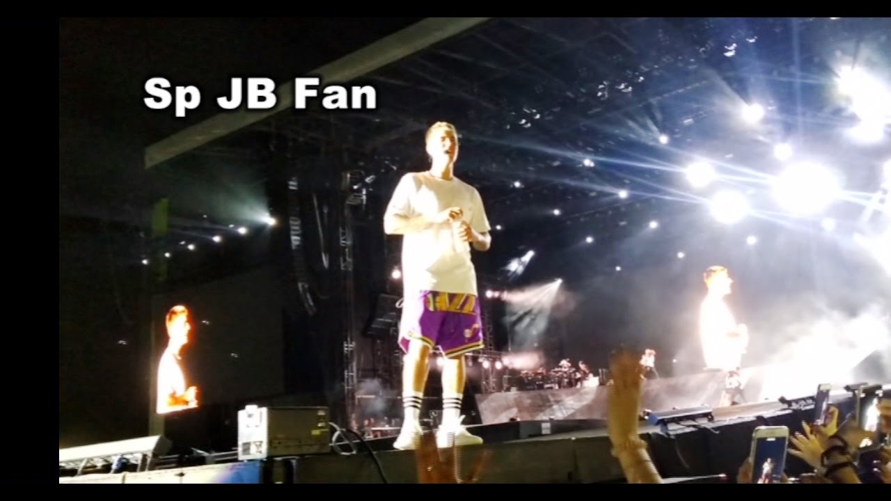 Justin Biber performing Live in Dubai Purpose Tour Live