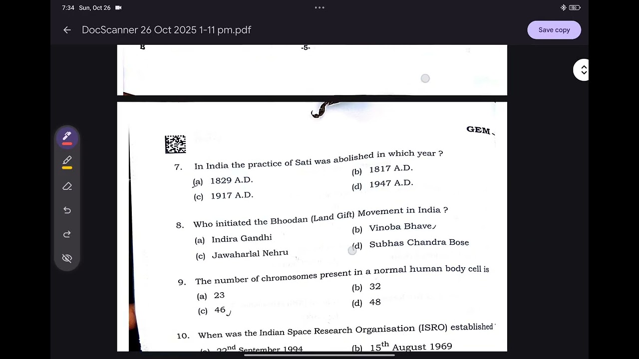 APSSB CSLE 2025 MTS, CONSTABLE (GK) | By Anish Academy 💪