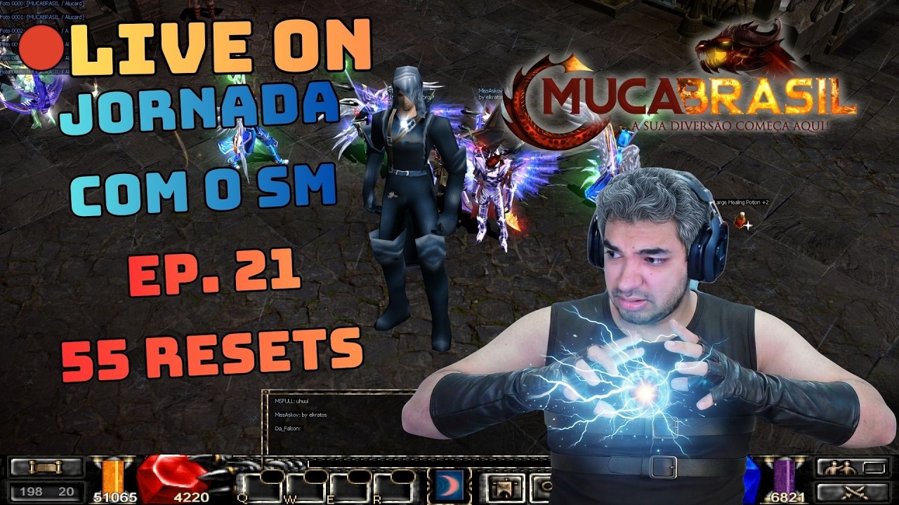 🔴LIVE ON: MU CA BRASIL -  Jornada  do (SM)  SomaCruz  bora uparrrr Ep 21❗muca❗guild ❗discord