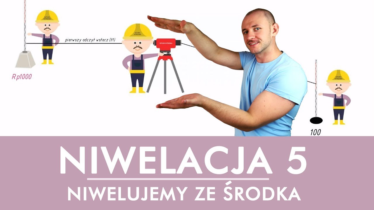 Geodezja - og&oacute;lna zasada niwelacji ze środka