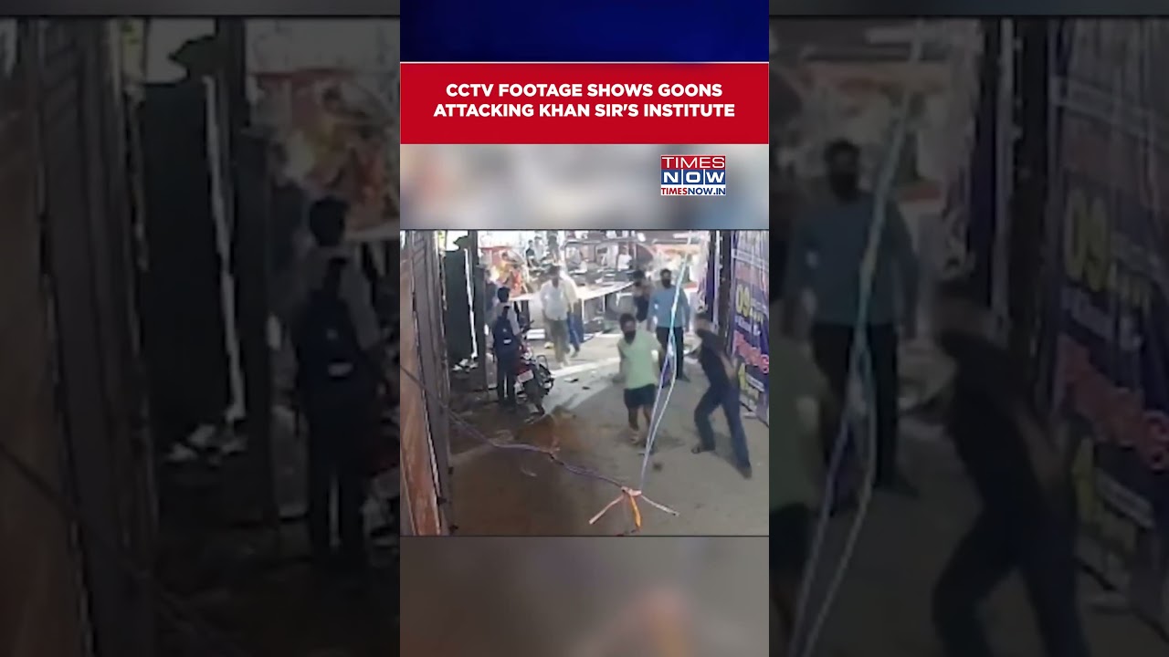 Khan Sir's Coaching Institute Attack Caught On CCTV | Patna #shorts