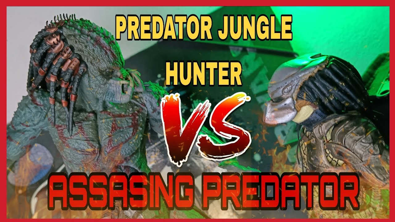 PREDATOR JUNGLE HUNTER vs ASSASING PREDATOR stop motion, NECA 