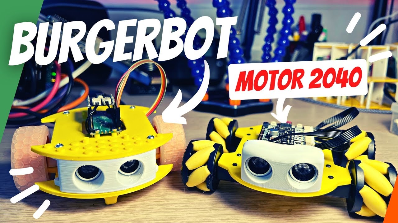 Why I Built BurgerBot, and a review of the Motor 2040