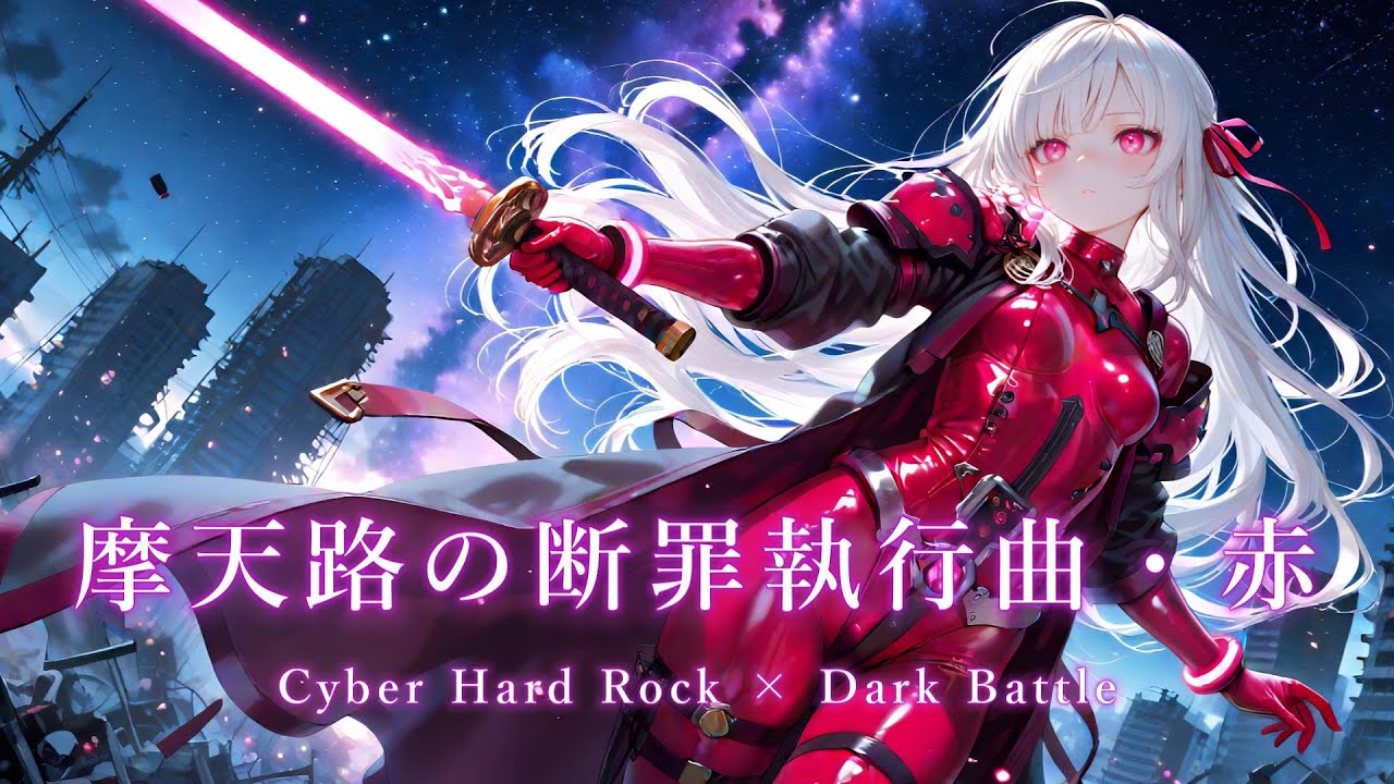 【Playlist】摩天路の断罪執行曲・赤｜ Cyber Hard Rock × Dark Battle × High-Speed Battle  × 疾走感 × 緊張感【作業用BGM】