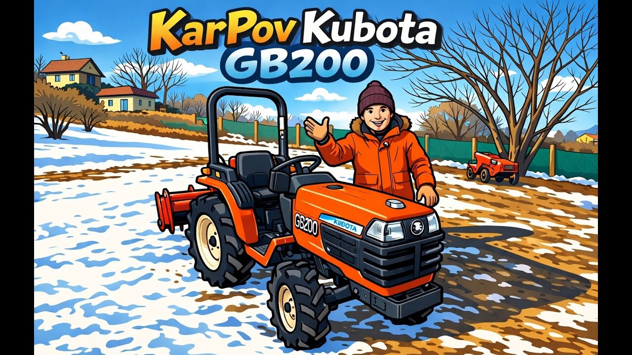 Японский мини-трактор Kubota GB200 / KarPov Group / Продан✅