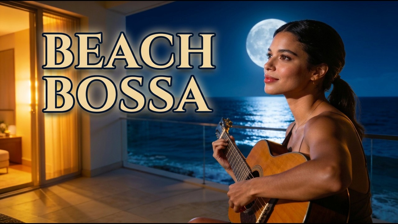 Midnight Ocean Bossa Nova 🌙 Soft Romantic Night Vocals — 夜の海