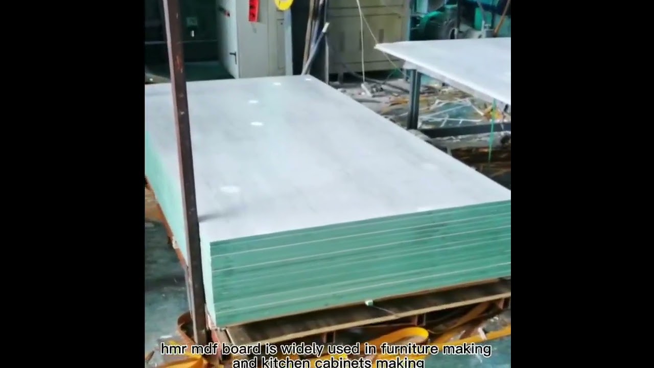 Hotsale high quality melamine hmr mdf board for furniture and kitchen cabinets.www.kinsenzer.com
