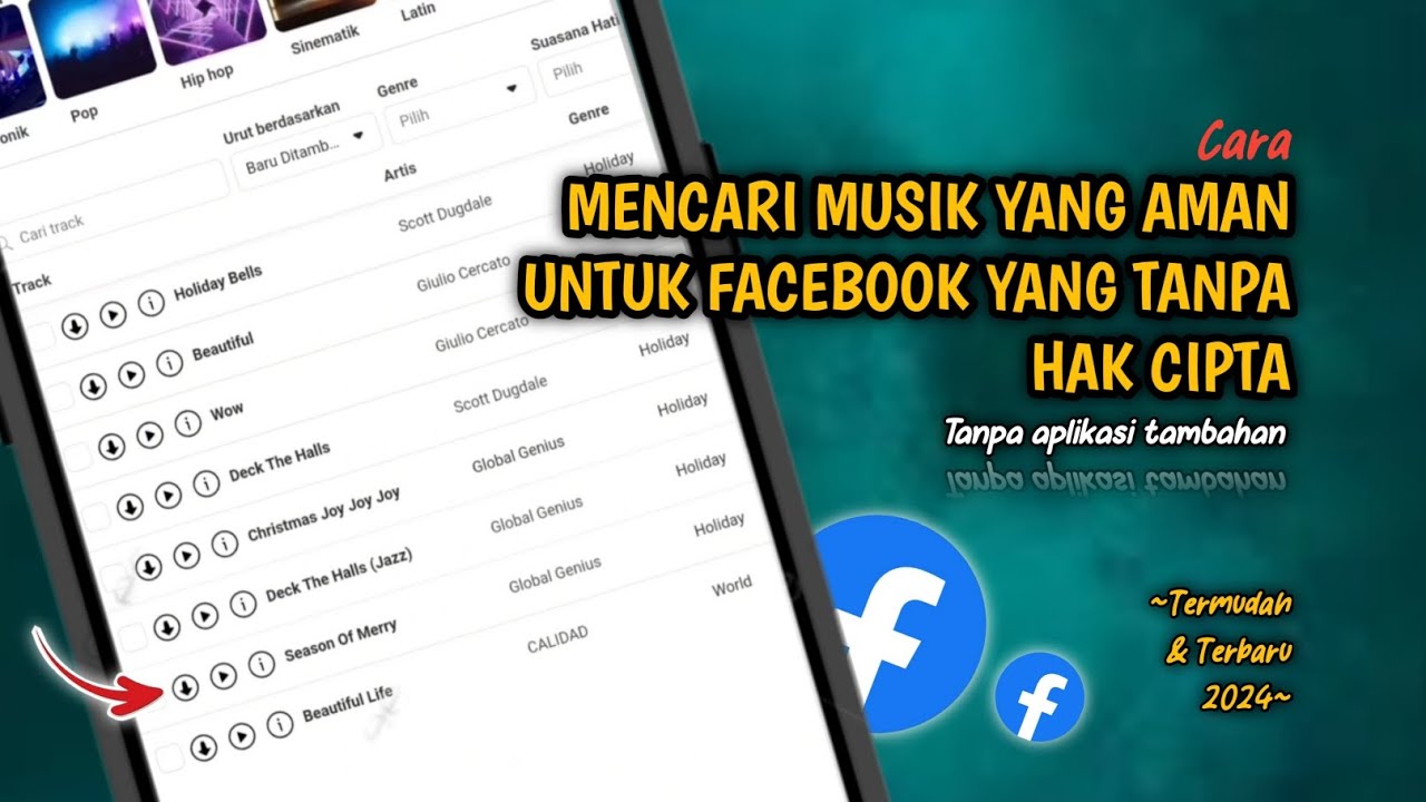 Gampang Banget❗Cara Mencari Musik Yang Aman Untuk Facebook Yang Tanpa Hak Cipta