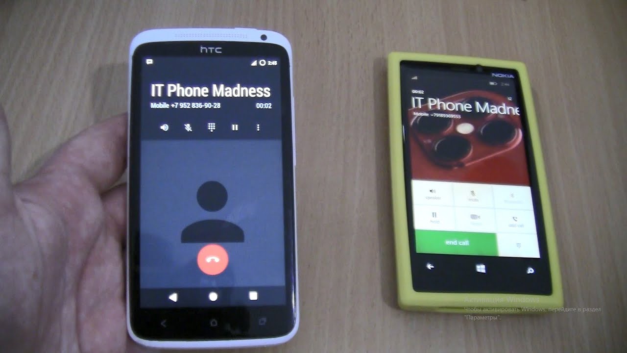 Incoming call & Outgoing call at the Same Time Nokia Lumia 920+htc One x custom