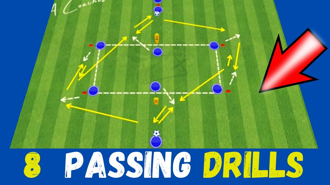 🎯Passing Combination Drills Soccer / 8 Passing Drills (2023)