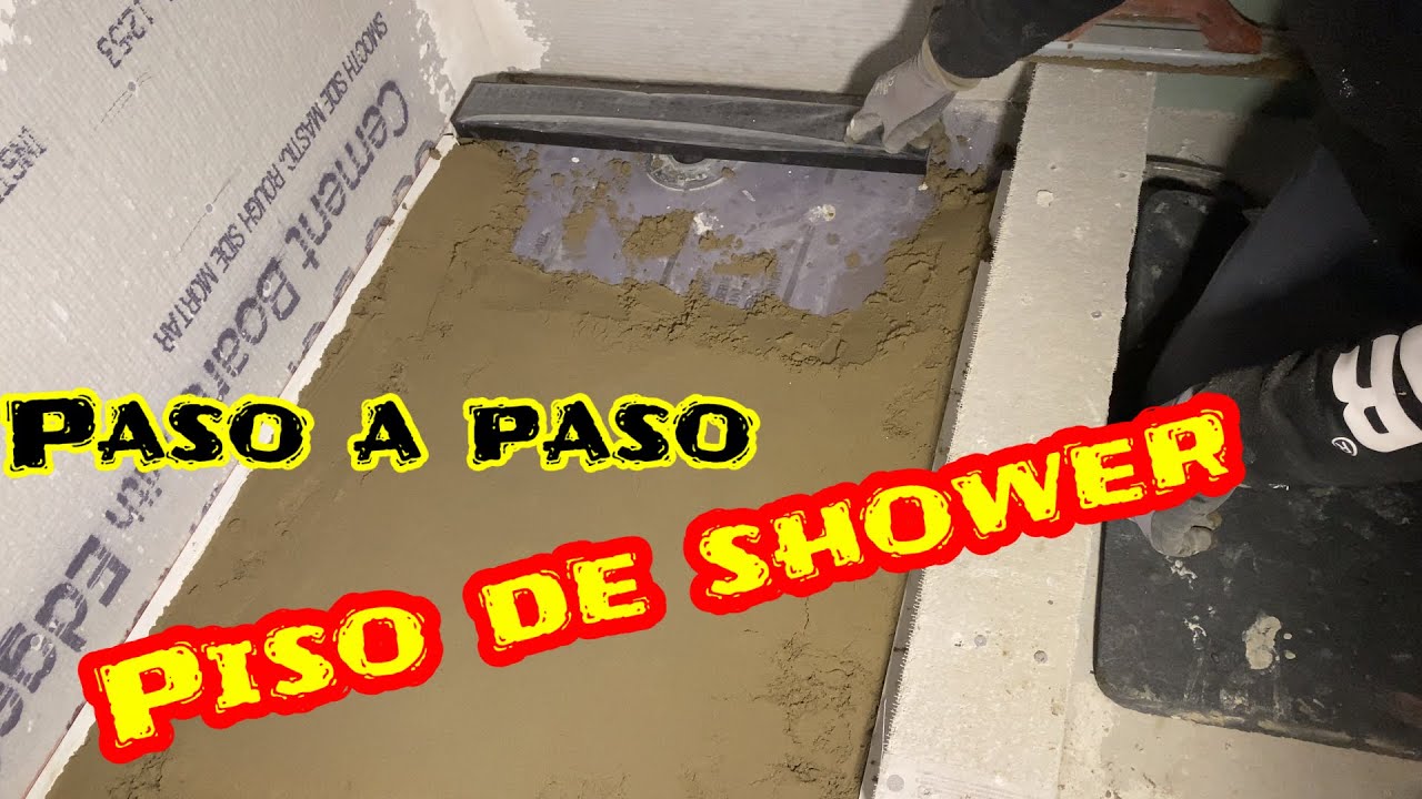 Como hacer el piso de un shower #shower #ba&ntilde;osmodernos