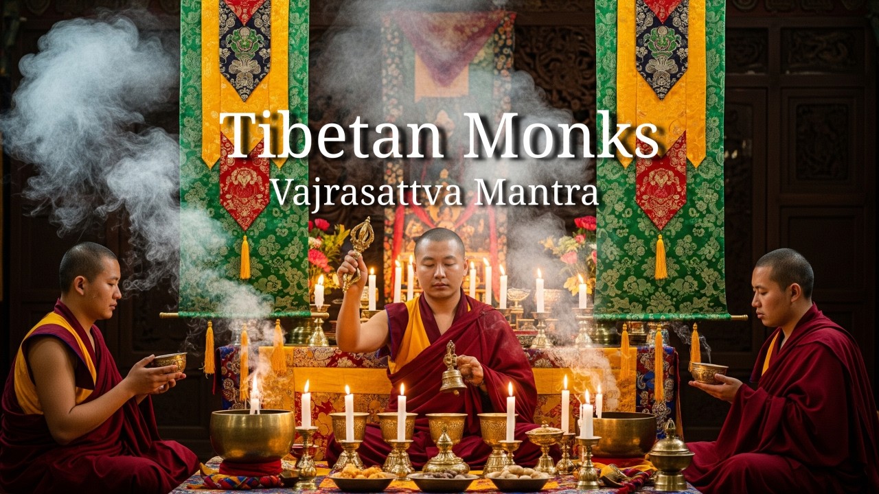 Vajrasattva Mantra &ndash; 100 Syllable Mantra x108 | Tibetan Monks Chant for Karma Purification & Healing