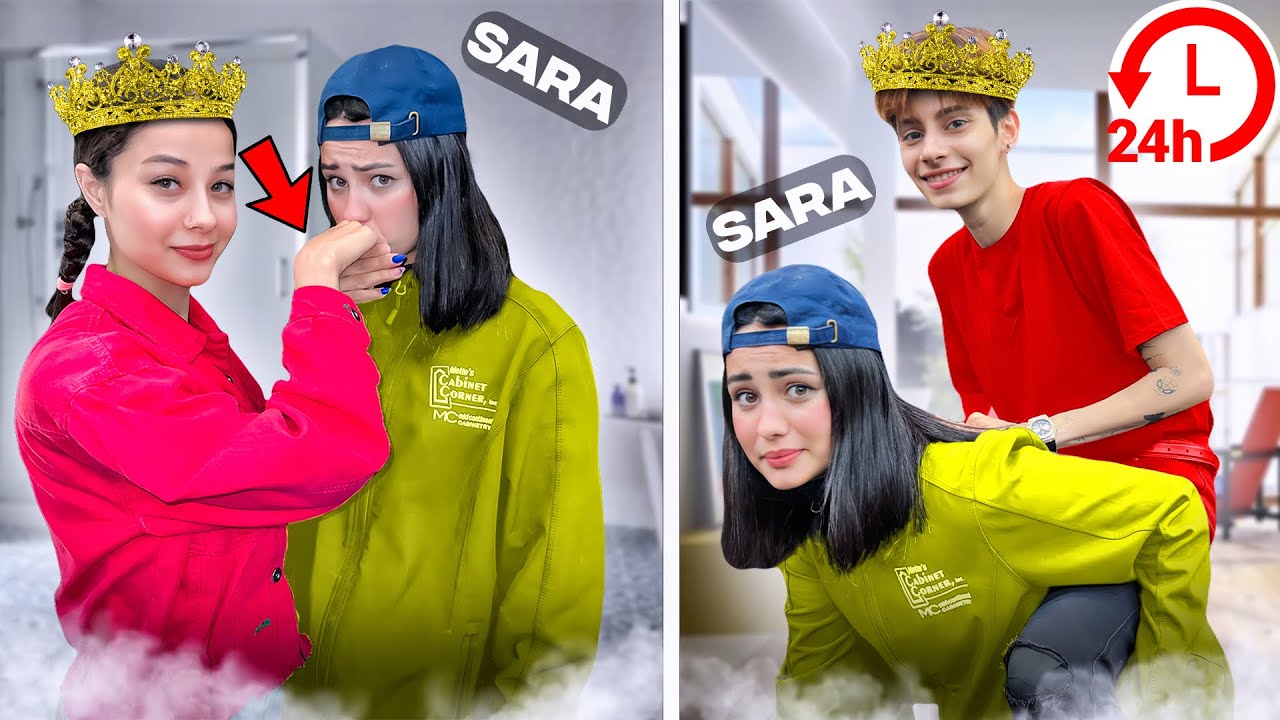 ۲۴ساعت خدمتکاره سعیده و نسی شدم😨🤫