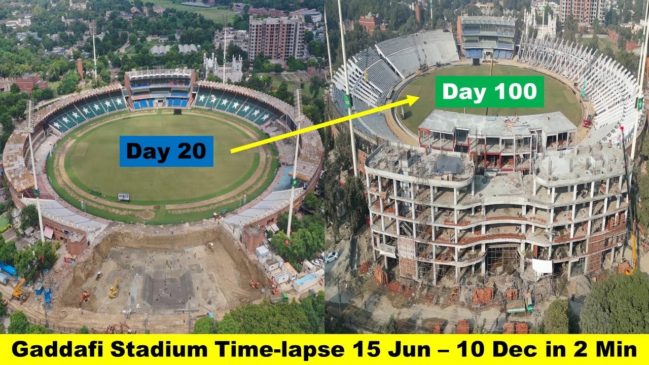 Witness the Magic: Gaddafi Stadium Renovation Timelapse