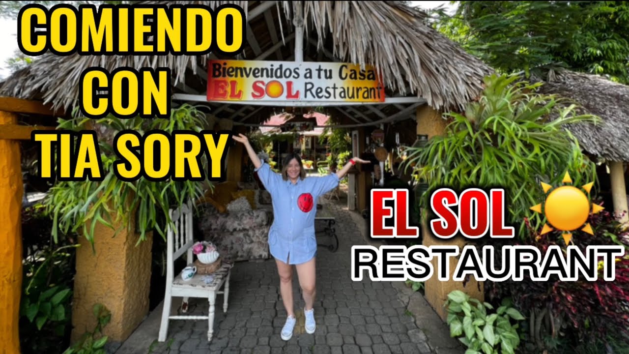Comiendo con tia Sory el sol restaurant Rio Verde La Vega