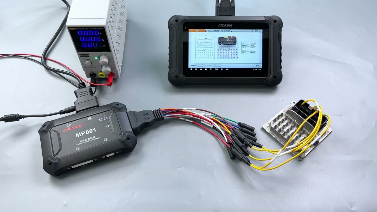 OBDSTAR DC706 Read and Write Cadillac T93 TCM on Bench- OBDII365