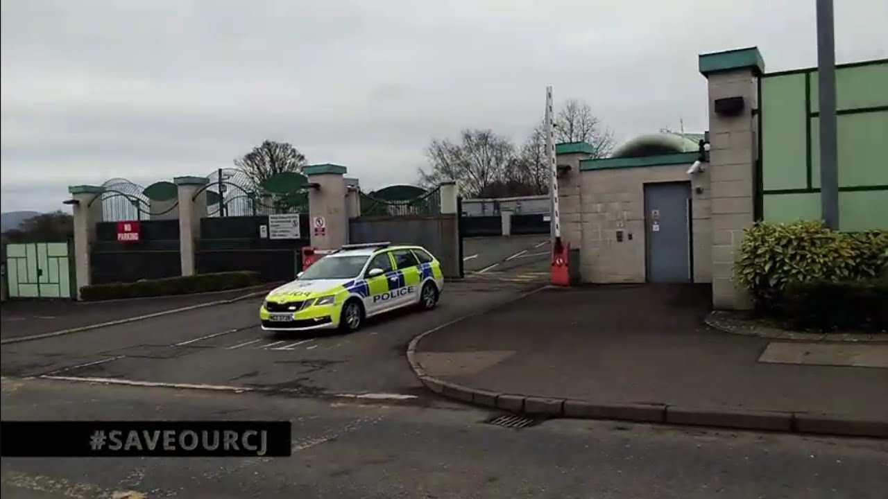 Omagh Police PSNI Station with F.R.E.D.