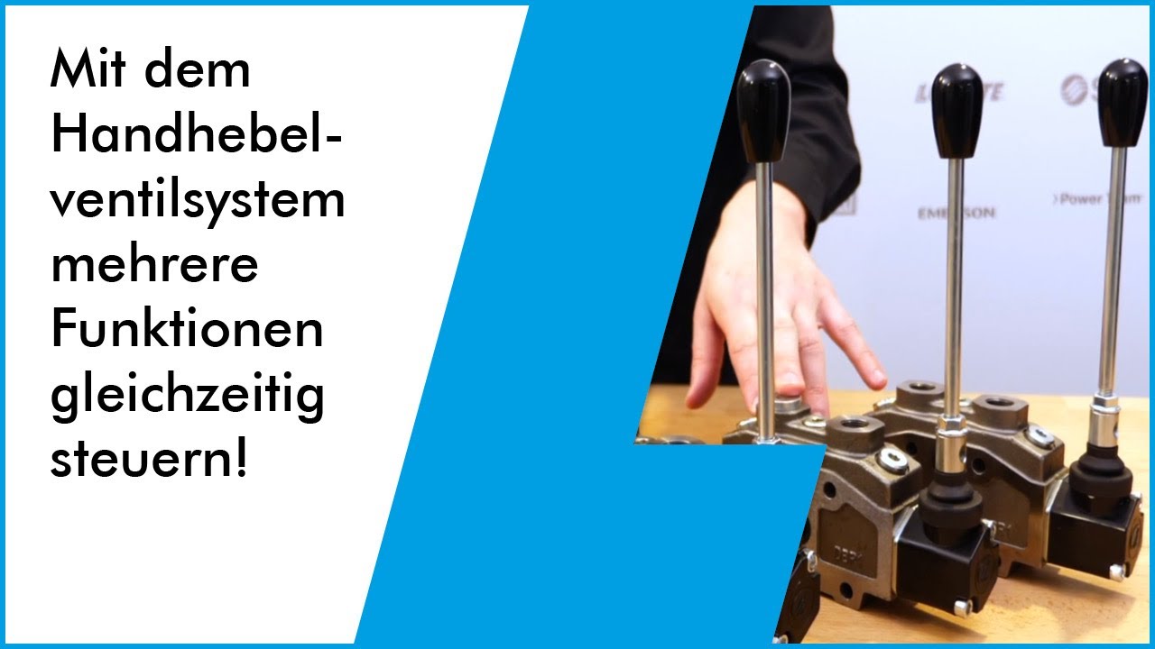 Mit dem Hydraulik-Handhebelventilsystem mehrere Funktionen gleichzeitig steuern!