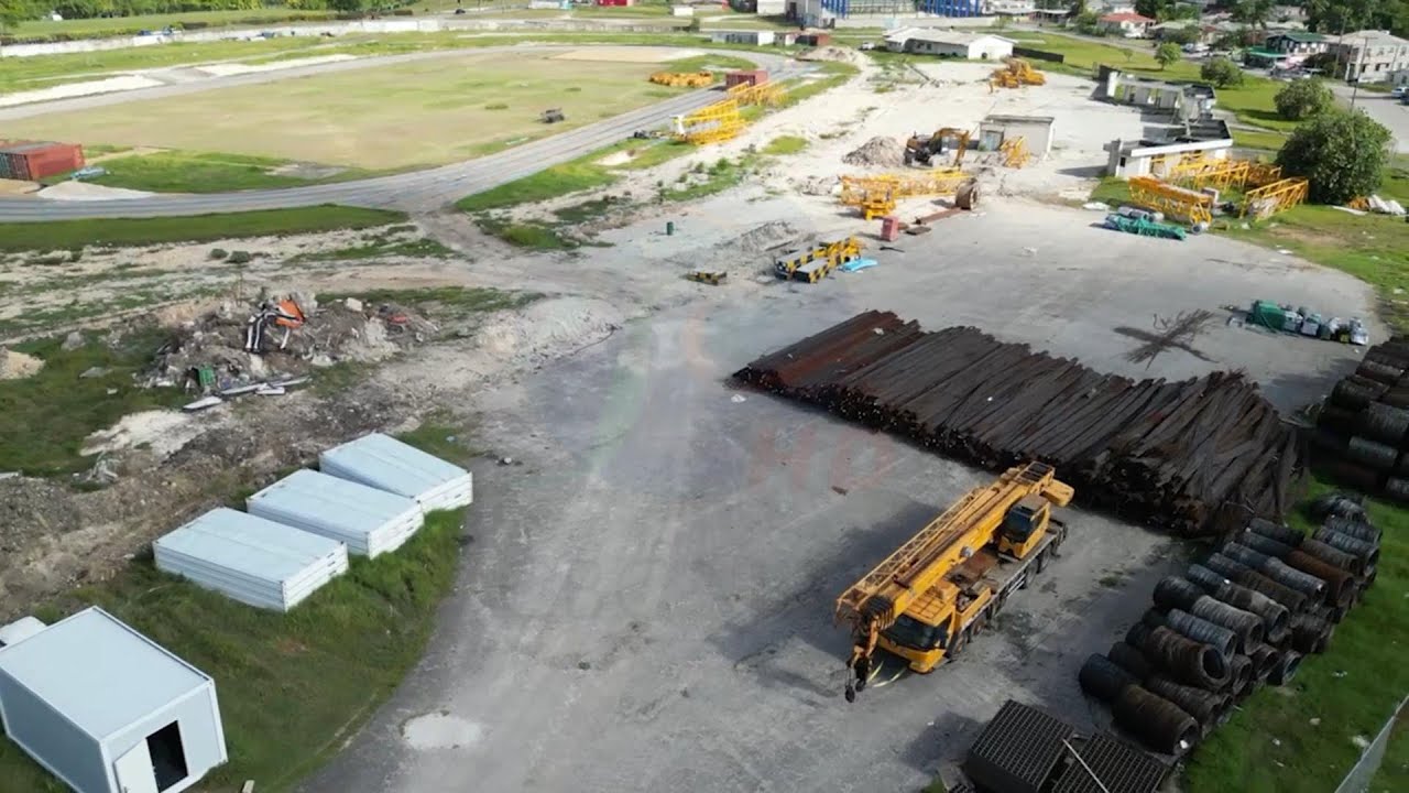 Key materials on site as stadium renovation project begins