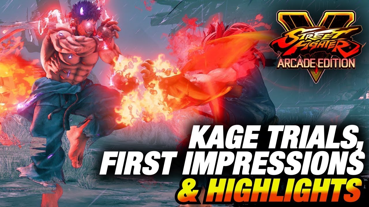 SFV * Kage (Evil Ryu?) Trials, First IMPRESSIONS & Highlights