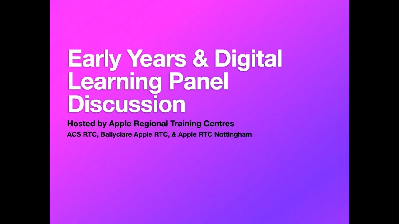 Early Years & Digital Learning Discussion
