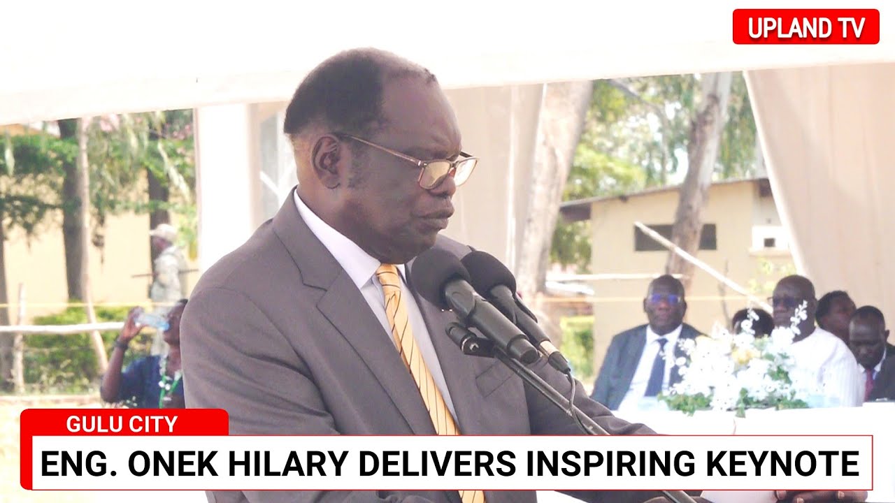 Eng. Onek’s Memorable Keynote at Homecoming of Chief Justice Owiny-Dollo 