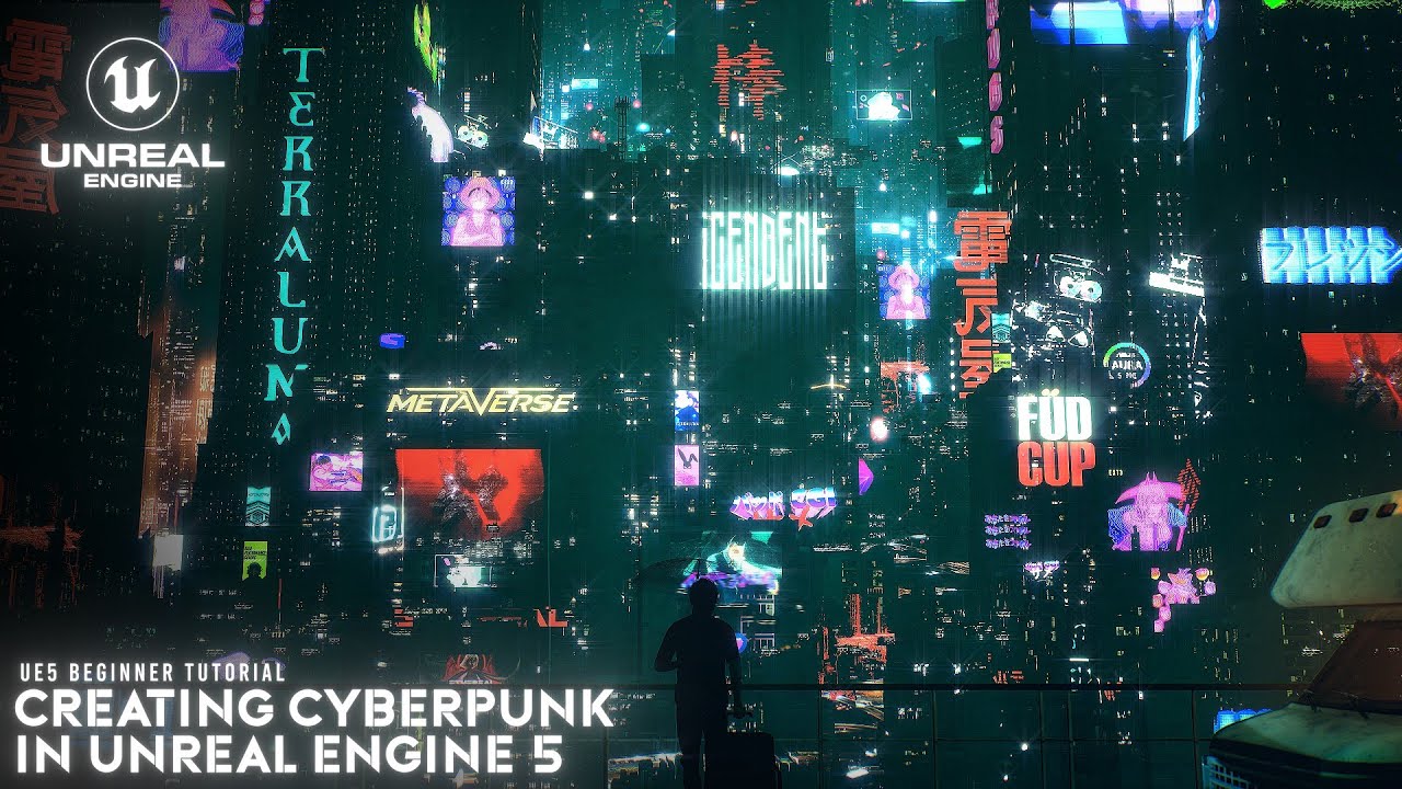 Cyberpunk Environment  | Курс для начинающих UE5 2024 (БЕСПЛАТНЫЕ АКТИВЫ)