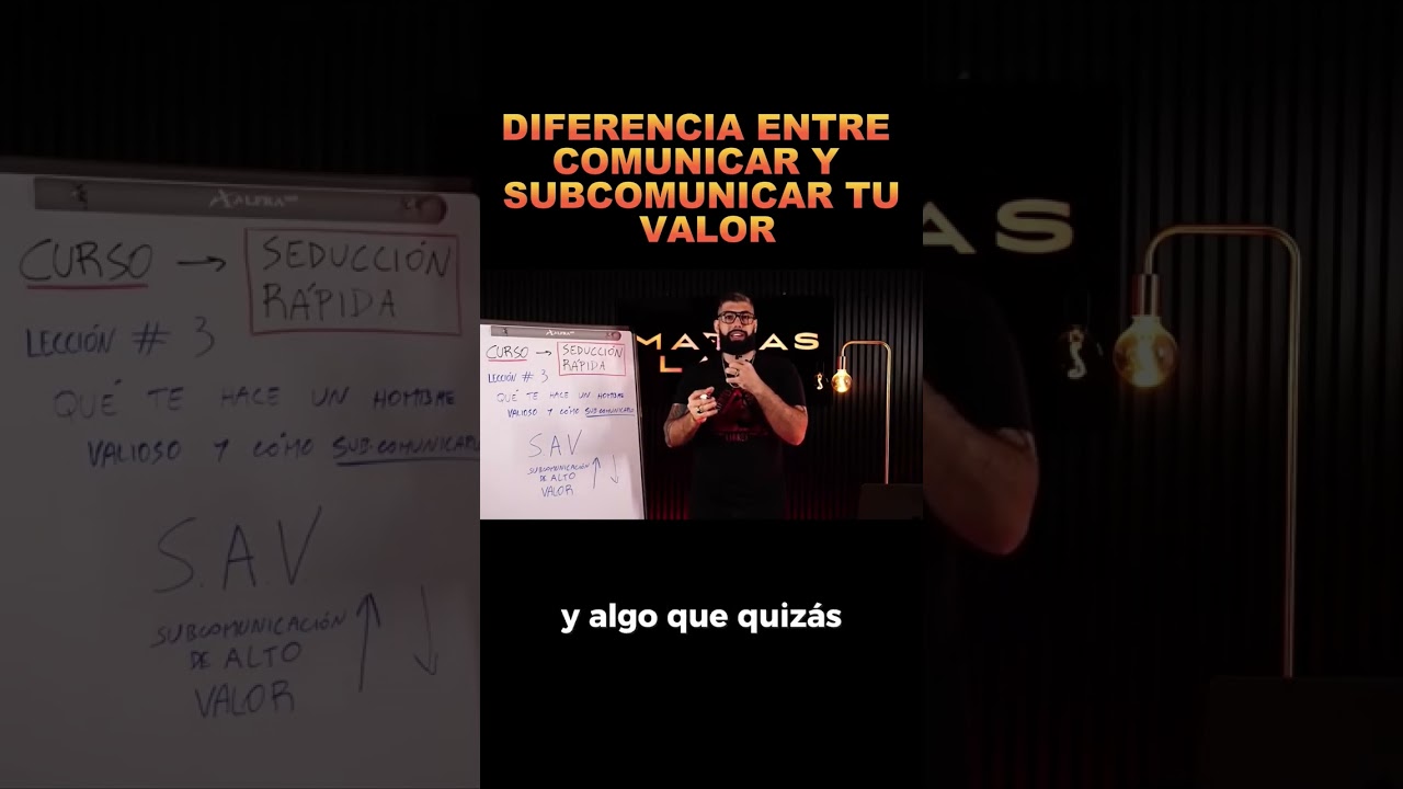 DIFERENCIA ENTRE COMUNICAR Y SUBCOMUNICA TU VALOR #machoalfa #comoligar #alfa #seduccion #hombrealfa