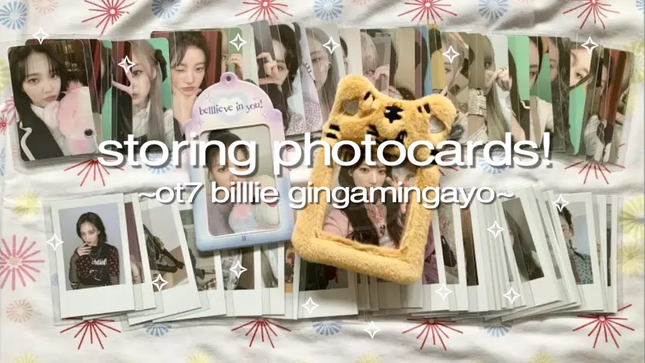 storing photocards! ~completing billlie ot7 gingamingayo~