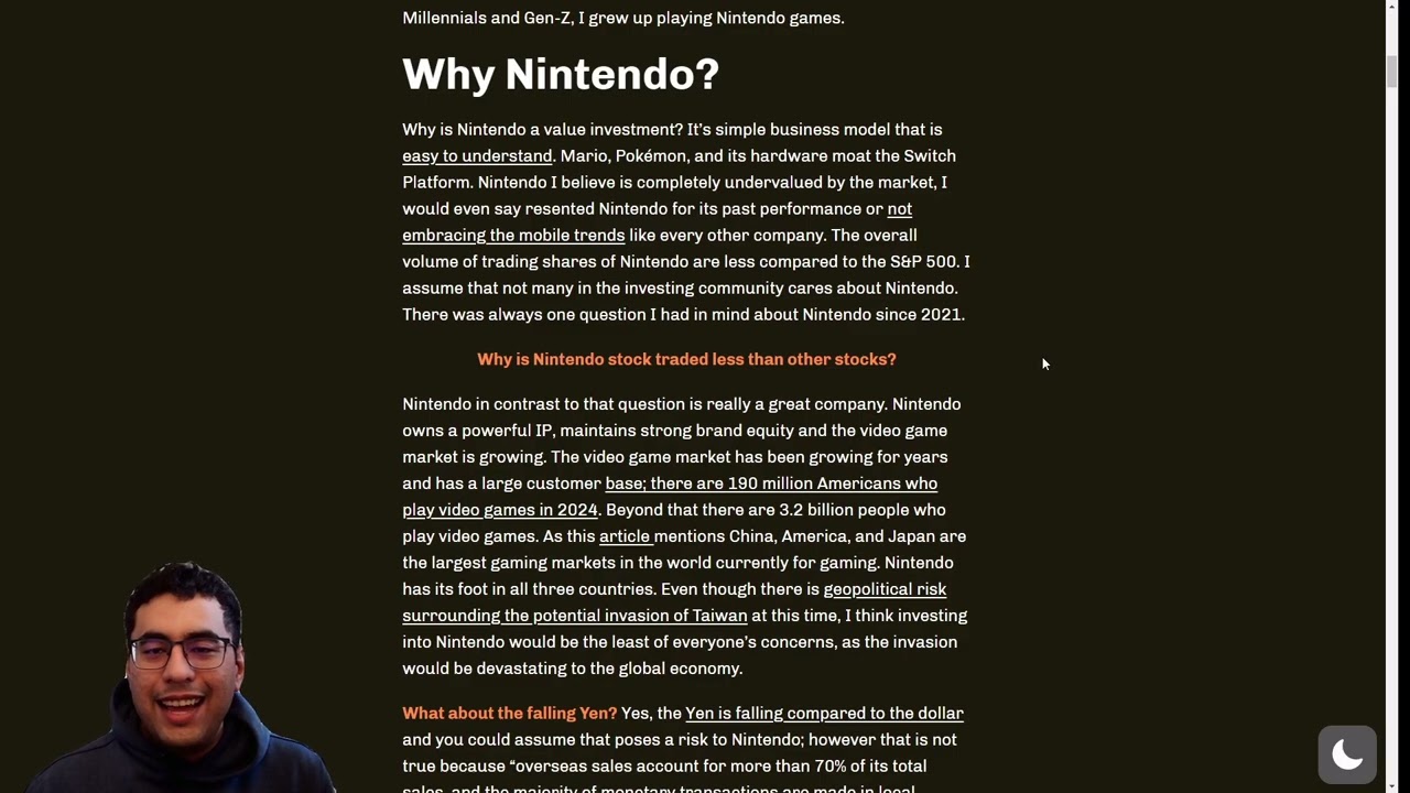 Nintendo A Value Investment