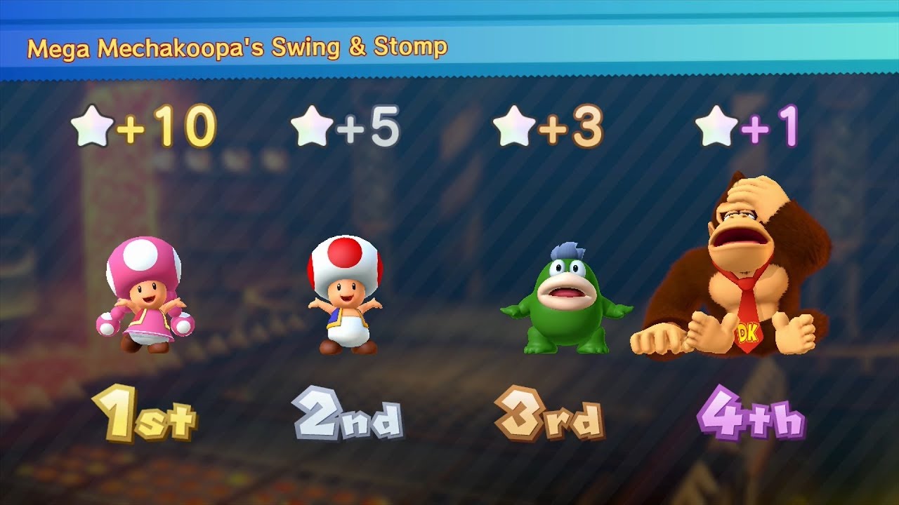 Mario Party 10 Mario Party #254 Toad vs Toadette vs Spike vs Donkey Kong Haunted Trail Master