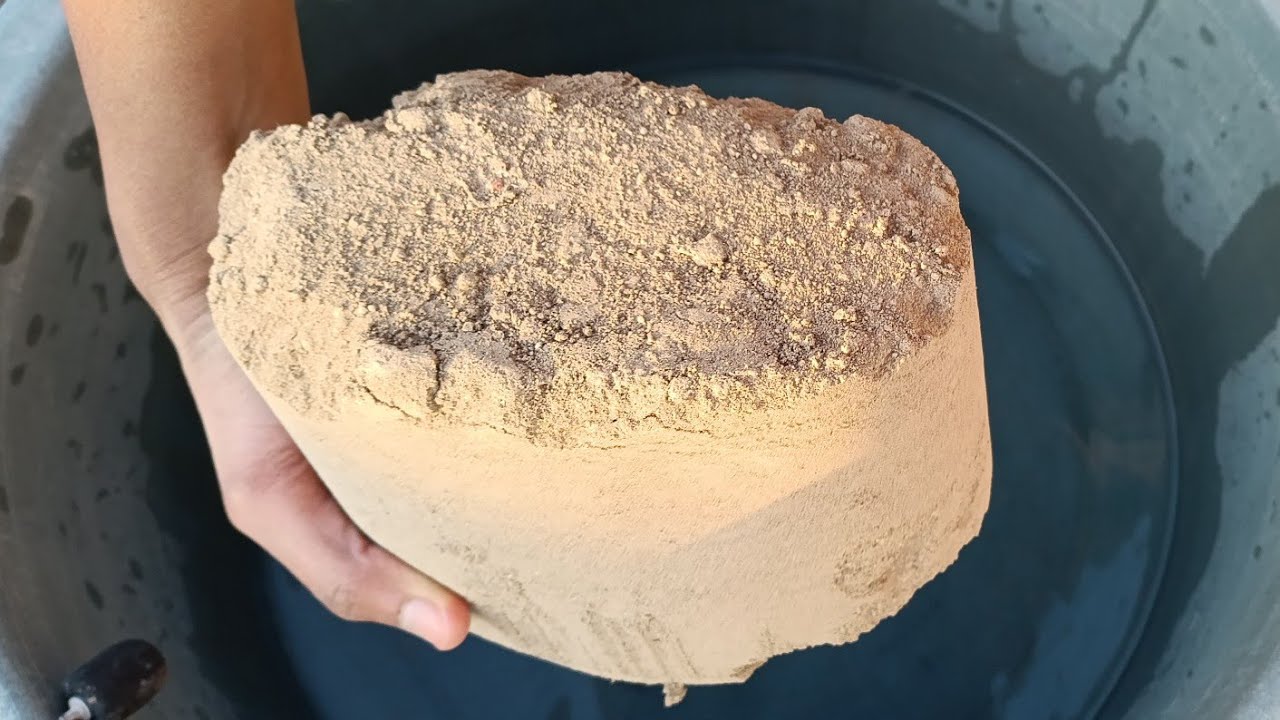 Result of Series|| Part 8 || Pure Mud Crumbling and dipping in lots of water #asmr