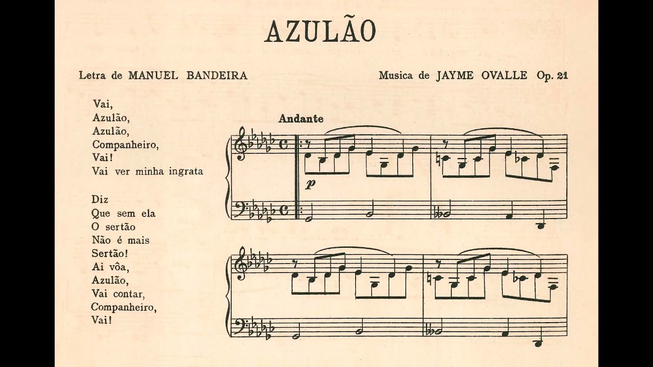 Jayme Ovalle - Azul&atilde;o (Maria L&uacute;cia Godoy, soprano; Murillo Santos, piano)