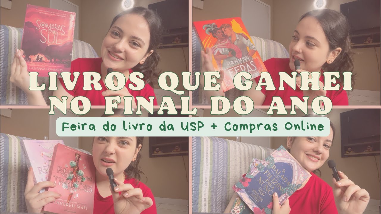 TODOS OS LIVROS QUE GANHEI NO FIM DO ANO - Recheado de fantasias e romantasias | Julia Vargas