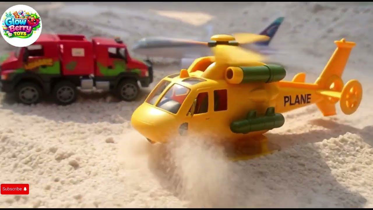 The Amazing Flying and Driving Race in the Desert 🚁🚗🏁🏜️🌈 | 3D Kids Fun Story